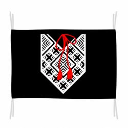 Флаг Вишиванка з зав'язкою - PrintSalon