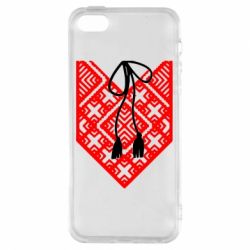 Чехол для iPhone5/5S/SE Вишиванка з зав'язкою - PrintSalon