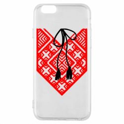 Чехол для iPhone 6/6S Вишиванка з зав'язкою - PrintSalon