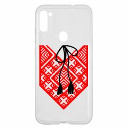 Чехол для Samsung A11/M11 Вишиванка з зав'язкою - PrintSalon