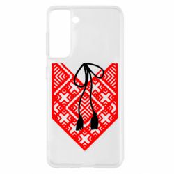 Чехол для Samsung S21 Вишиванка з зав'язкою - PrintSalon