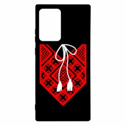 Чехол для Samsung Note 20 Ultra Вишиванка з зав'язкою - PrintSalon