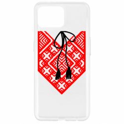 Чехол для Oppo Reno 4 Lite Вишиванка з зав'язкою - PrintSalon