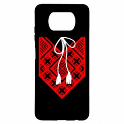 Чехол для Xiaomi Poco X3 Вишиванка з зав'язкою - PrintSalon