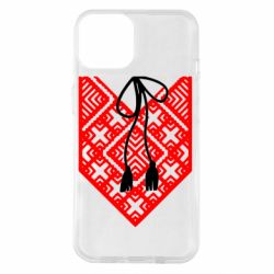 Чехол для iPhone 14 Вишиванка з зав'язкою - PrintSalon