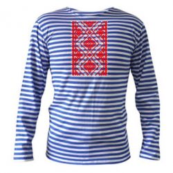 Тельняшка с длинным рукавом Вишиванка - PrintSalon