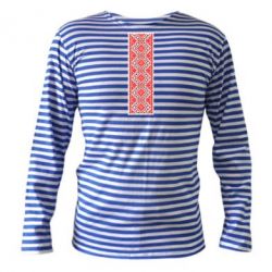 Тельняшка с длинным рукавом Вишиванка - PrintSalon