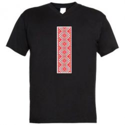Мужская футболка  с V-образным вырезом Вишиванка - PrintSalon