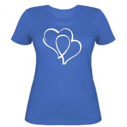 Женская футболка Влюбленные сердца - PrintSalon