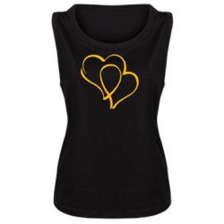 Женская майка Влюбленные сердца - PrintSalon