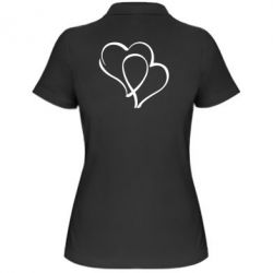 Женское поло Влюбленные сердца - PrintSalon