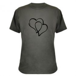 Камуфляжная футболка Влюбленные сердца - PrintSalon