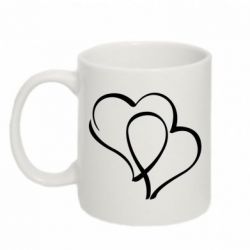 Чашка 320ml Влюбленные сердца - PrintSalon