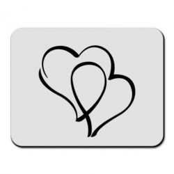 Коврик для мыши Влюбленные сердца - PrintSalon