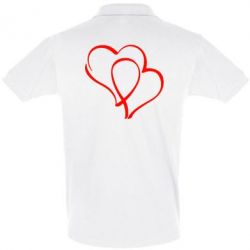 Мужское поло Влюбленные сердца - PrintSalon