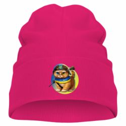 Детская шапка Военный котик - PrintSalon