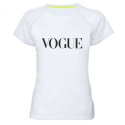Женская футболка для спорта Vogue - PrintSalon