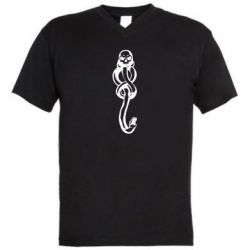 Чоловіча футболка з V-подібним вирізом Voldemort Sign - PrintSalon