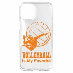 Чохол для iPhone 12 mini Волейбол Is my favorite-PrintSalon Чохол для iPhone 12 mini Волейбол Is my favorite