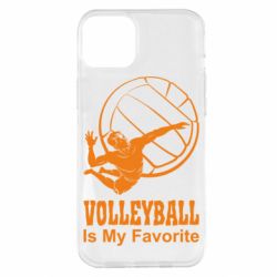 Чехол для iPhone 14 Plus Волейбол Is my favorite