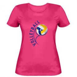 Женская футболка Волейбол - PrintSalon