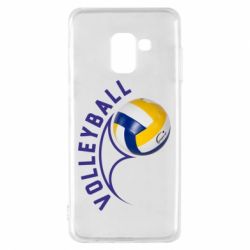 Чехол для Samsung A8 2018 Волейбол - PrintSalon