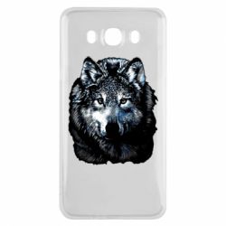 Чехол для Samsung J7 2016 Волк гравюра - PrintSalon