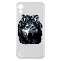 Чехол для iPhone XR Волк гравюра - PrintSalon