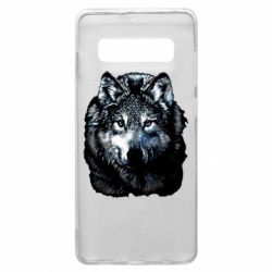 Чехол для Samsung S10+ Волк гравюра - PrintSalon