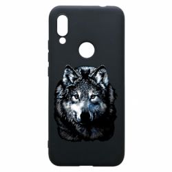 Чехол для Xiaomi Redmi 7 Волк гравюра - PrintSalon