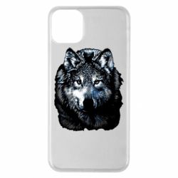 Чехол для iPhone 11 Pro Max Волк гравюра - PrintSalon