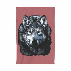 Полотенце с принтом Волк гравюра - PrintSalon