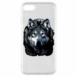 Чехол для iPhone SE 2020 Волк гравюра - PrintSalon