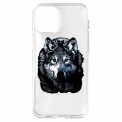 Чехол для iPhone 12 mini Волк гравюра - PrintSalon