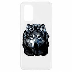 Чехол для Samsung A32 4G Волк гравюра - PrintSalon