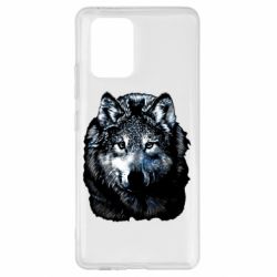 Чехол для Samsung S10 Lite Волк гравюра - PrintSalon