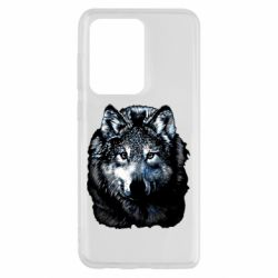 Чехол для Samsung S20 Ultra Волк гравюра - PrintSalon