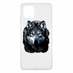 Чехол для Samsung Note 10 Lite Волк гравюра - PrintSalon