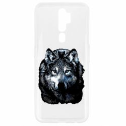 Чехол для Oppo A5/A9 2020 Волк гравюра - PrintSalon