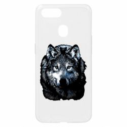 Чехол для Oppo A5s/A12 Волк гравюра - PrintSalon