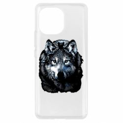 Чехол для Xiaomi Mi11 Волк гравюра - PrintSalon