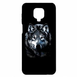 Чехол для Xiaomi Redmi Note 9S/9Pro/9Pro Max Волк гравюра - PrintSalon