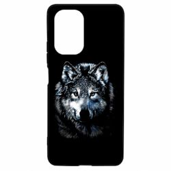 Чехол для Xiaomi Poco F3/K40 Волк гравюра
