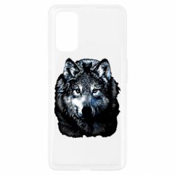Чехол для Realme 7 Pro Волк гравюра - PrintSalon