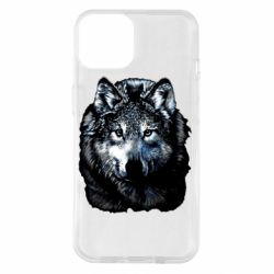 Чохол для iPhone 14 Вовк гравюра-PrintSalon Чохол для iPhone 14 Вовк гравюра