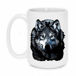 Чашка 420ml Волк гравюра - PrintSalon