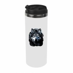 Термокружка Волк гравюра - PrintSalon