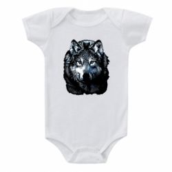 Дитячий бодік Вовк гравюра