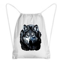 Рюкзак-мешок Волк гравюра - PrintSalon