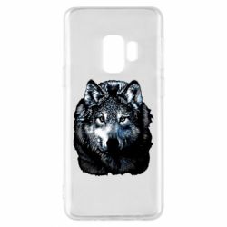 Чехол для Samsung S9 Волк гравюра - PrintSalon